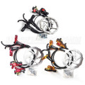 Black MTB Bicycle Disc Brake Set Kit Calipers Levers